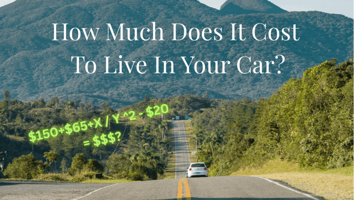 how much does it cost to live in your car
